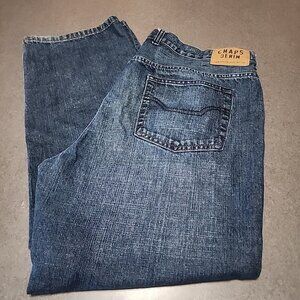 Chaps Denim Straight Fit Mens Jeans 40x30 Classic Blue Cotton